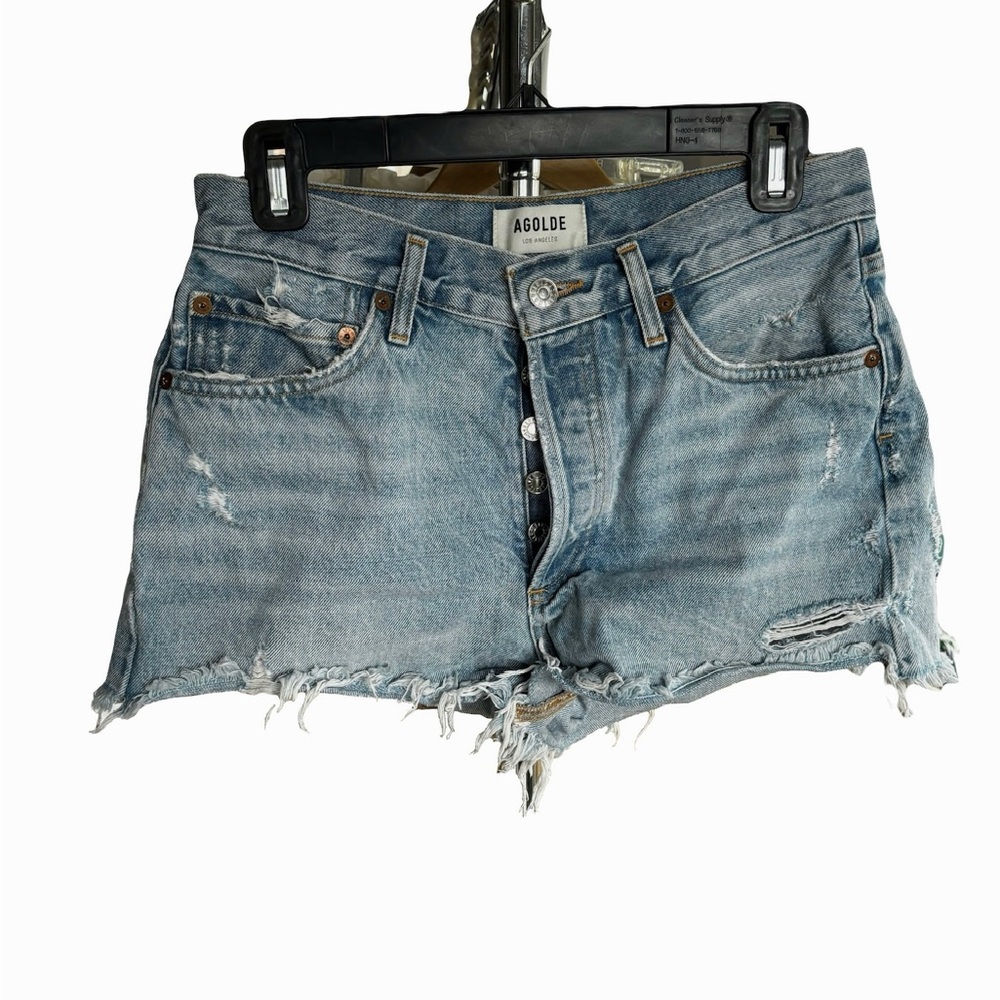Agolde Parker Vintage Cutoff Denim Short. Size 27